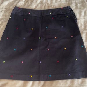 Black skirt with colorful dots